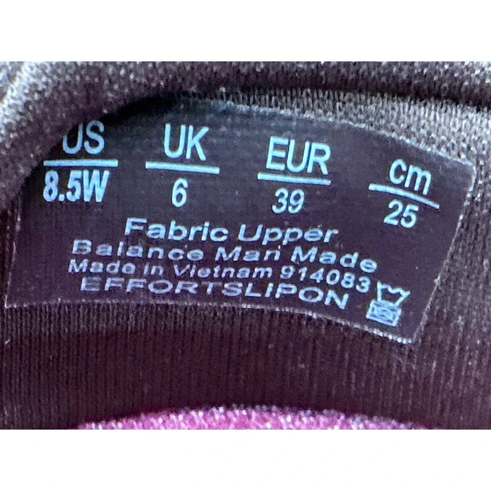 Ryka Effortless Slip On Walking Shoes Womens 8.5W Brown Washable